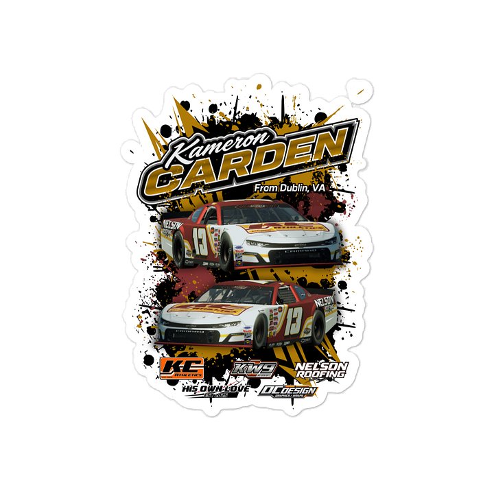 Kameron Carden #13 Late Model Stickers product image (2)