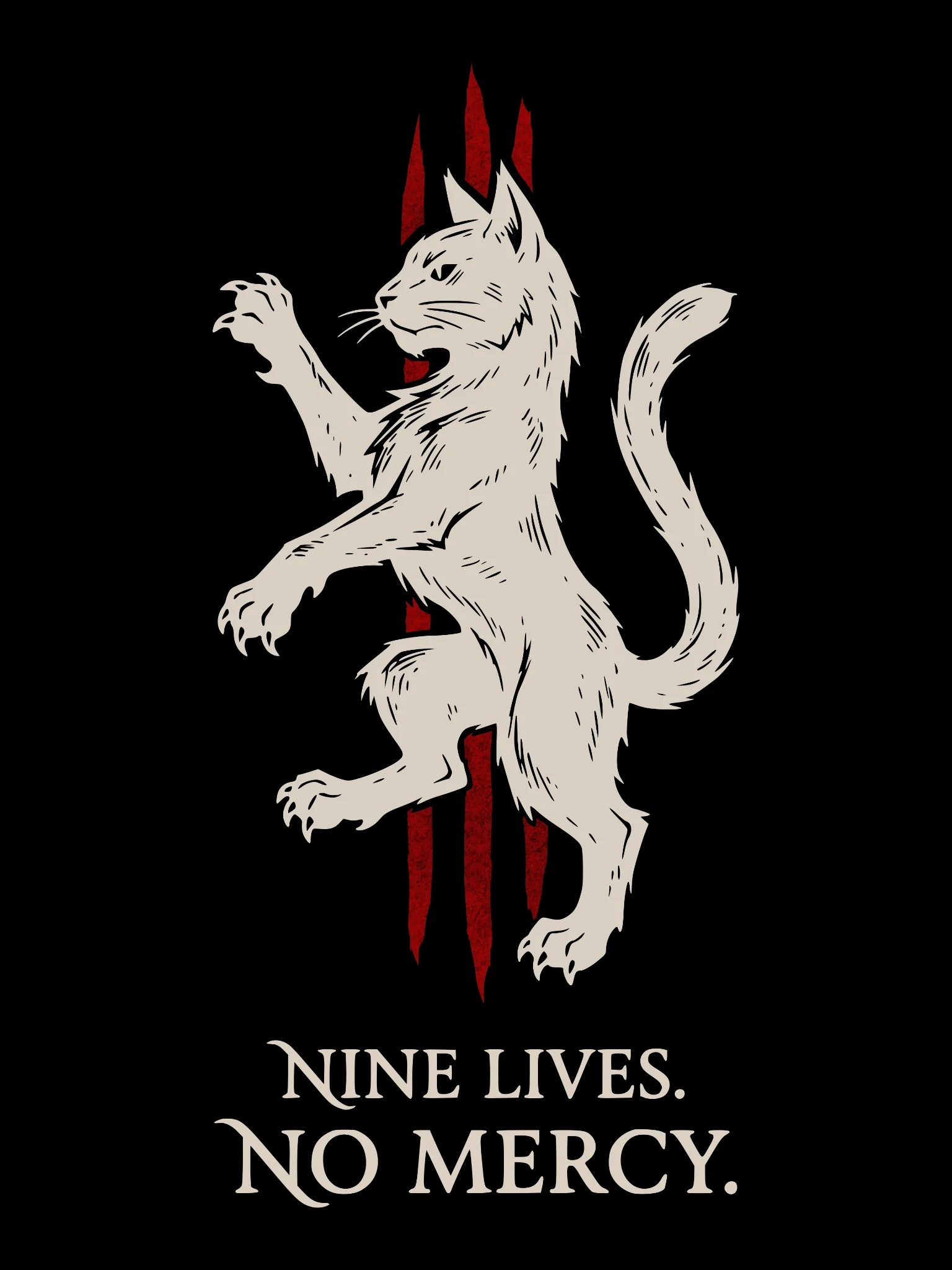 Nine Lives. No Mercy T-Shirt product image (3)