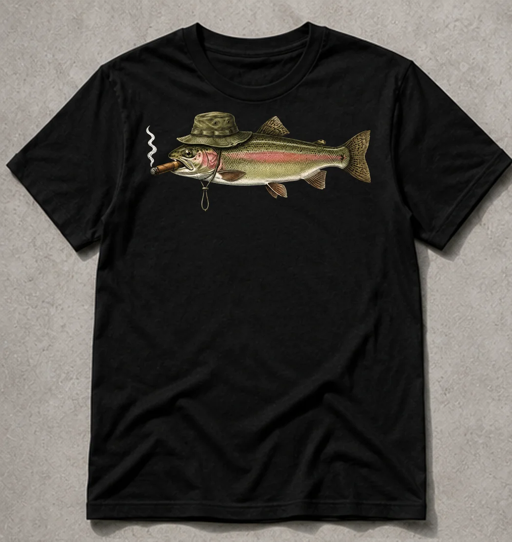 Vintage T-shirt för öringfiske – För dig som älskar fiske product image (1)