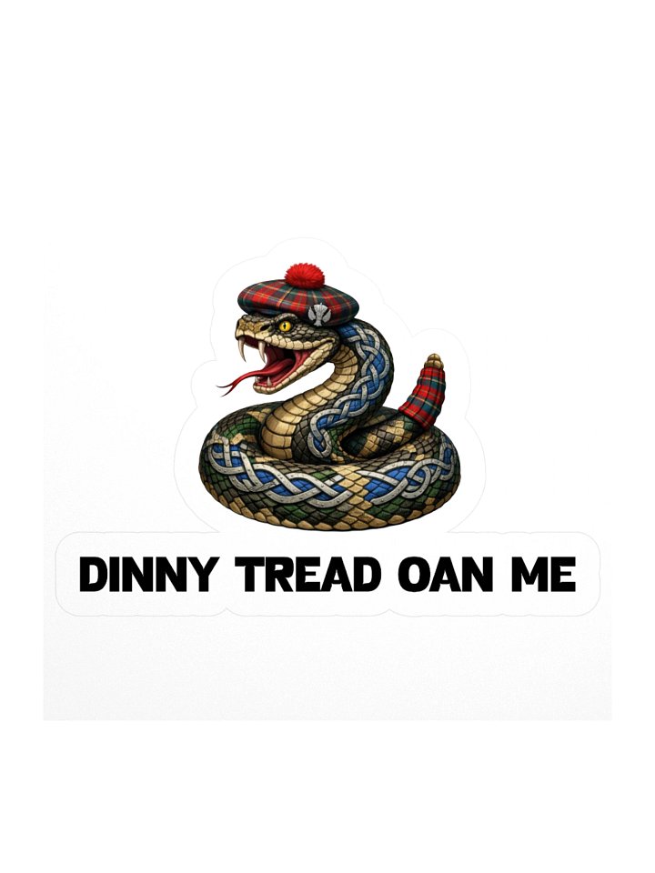 Dinny Tread on Me Texas Sticker product image (2)