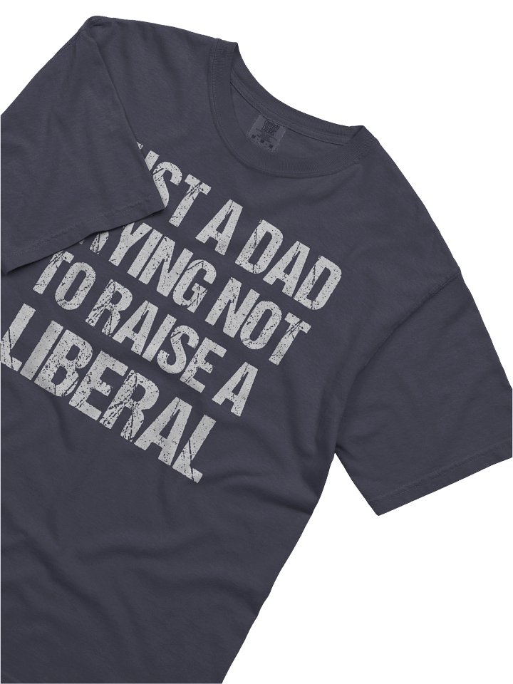 Just A Dad Trying Not To Raise A Liberal Shirt product image (2)
