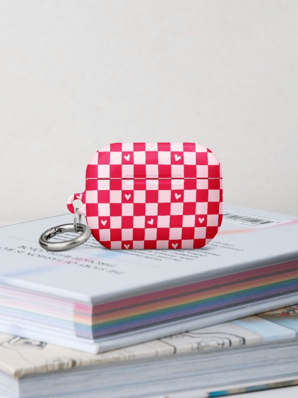 Checked Heart Dreams AirPods® Pro Gen 1 and 2 Gen 1 and 2, Gen 3 Cases. product image (6)