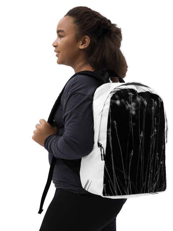 Design-backpack - Wildflowers, monochrome (Light-colored Design) product image (2)