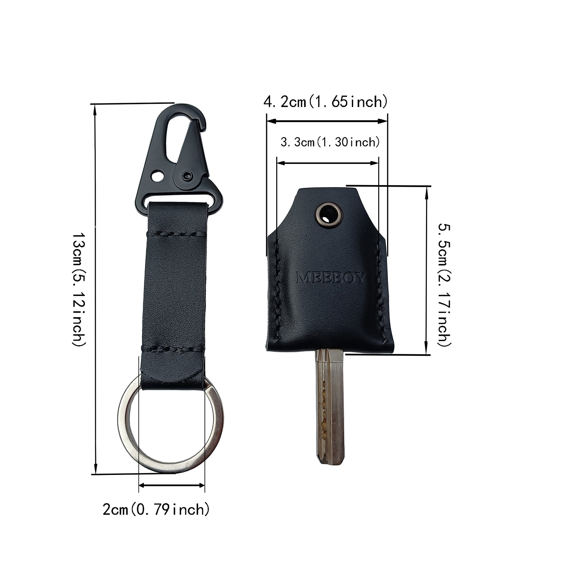 MEEBOY small handmade leather house key caps,key covers cap for men and women product image (2)