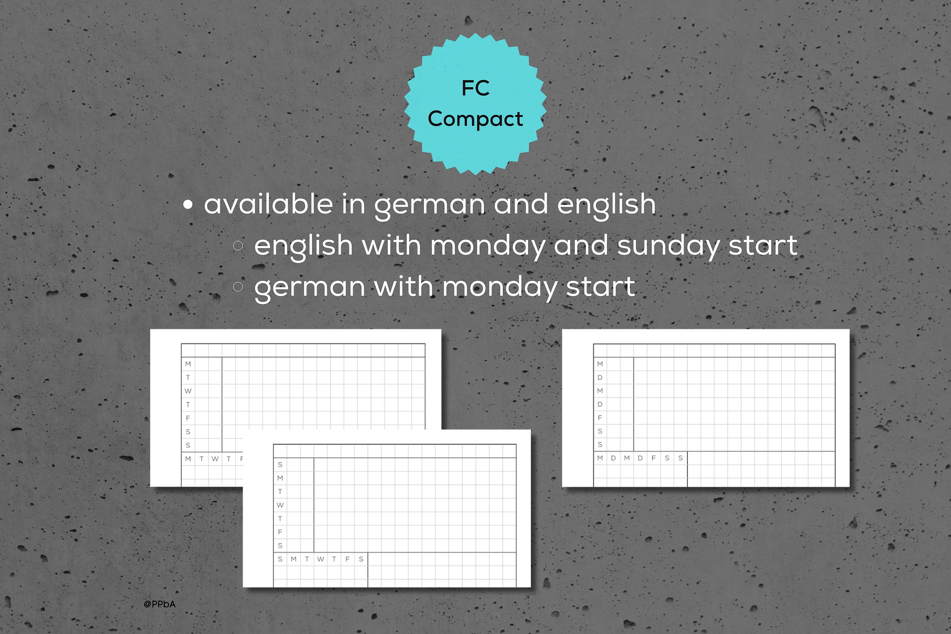 weekly tasks - Alastair style - FC Compact - 2026 product image (3)