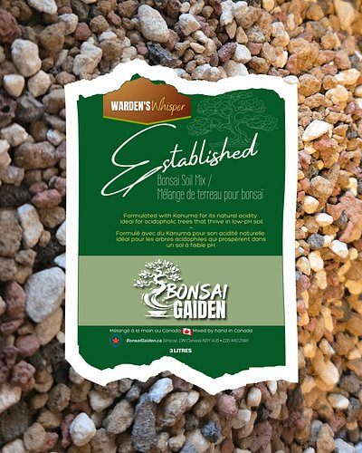 Warden’s Whisper — Established
Soft structure. Perfect balance.

Designed for mature flowering bonsai that thrive in low-pH e...