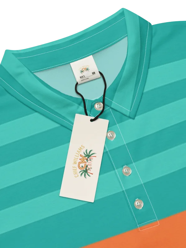 🌅 ZENITH Gradient Stripes Polo product image (2)