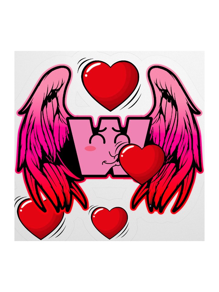 Whimsical Winged W Sticker product image (3)