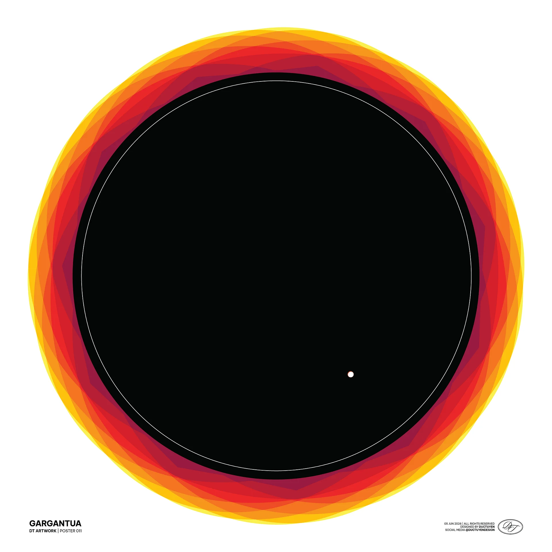 "GARGANTUA" Blackhole Print Poster (Unframe) product image (31)