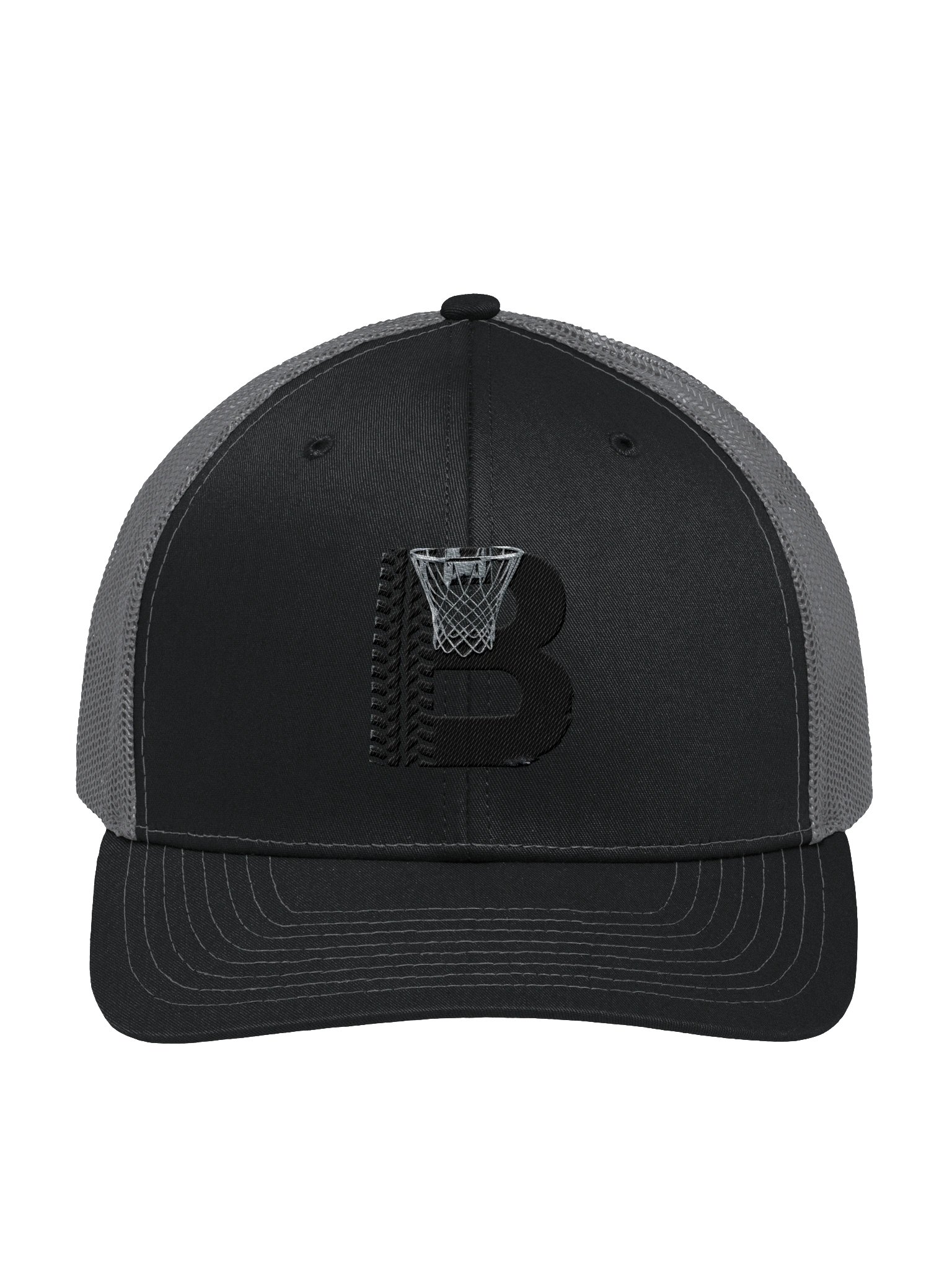 Basketball Hoop Noir Trucker Hat product image (1)