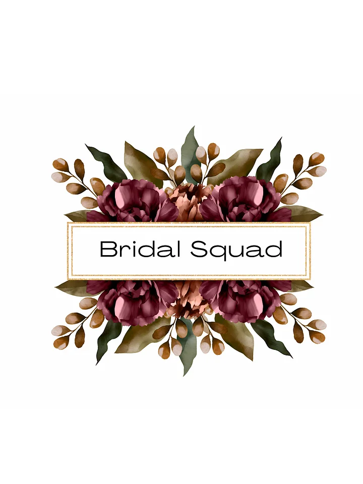 Bridal Squad T-Shirt 011 Bouquet Logo Dress product image (2)