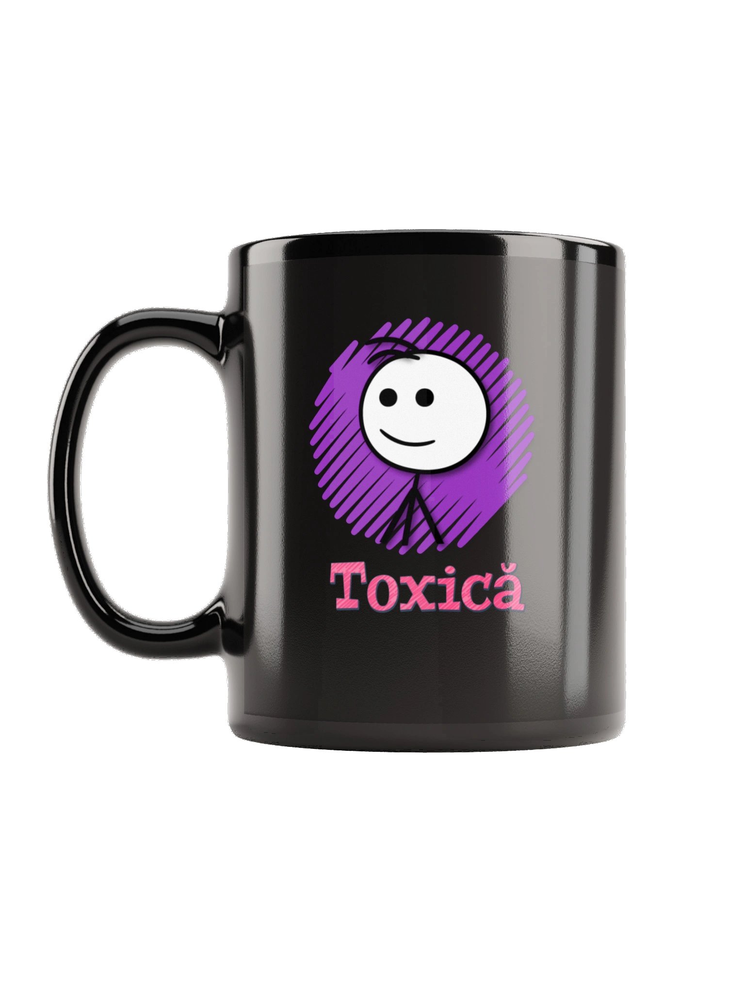 Cană Negru Lucios Oficială TOXICĂ – Amintiri Din Copilărie product image (2)