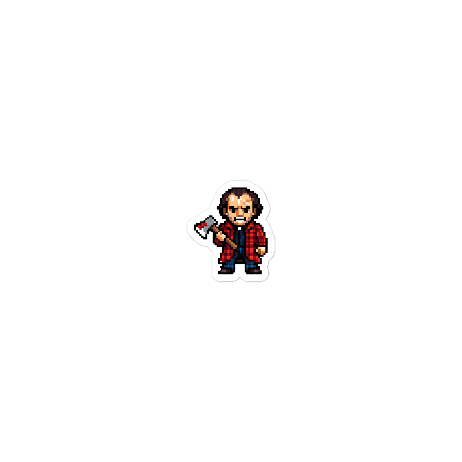 Jack Torrance (The Shining) Retro Pixel Art Laptop Sticker product image (1)