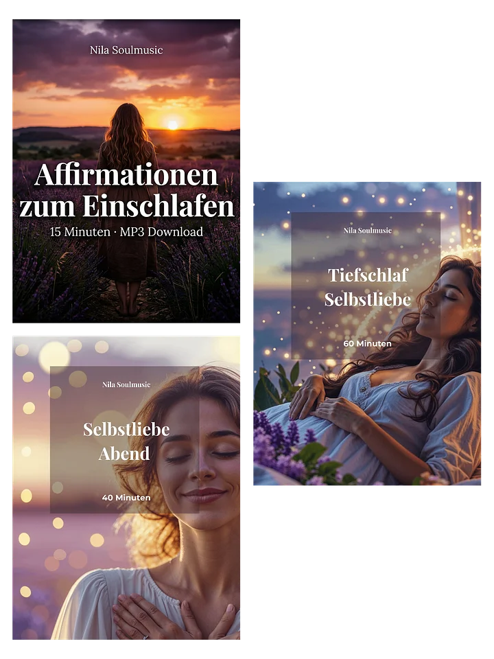 Schlaf-Bundle – 3 geführte Einschlafmeditationen mit Affirmationen (Audio-Download) product image (1)