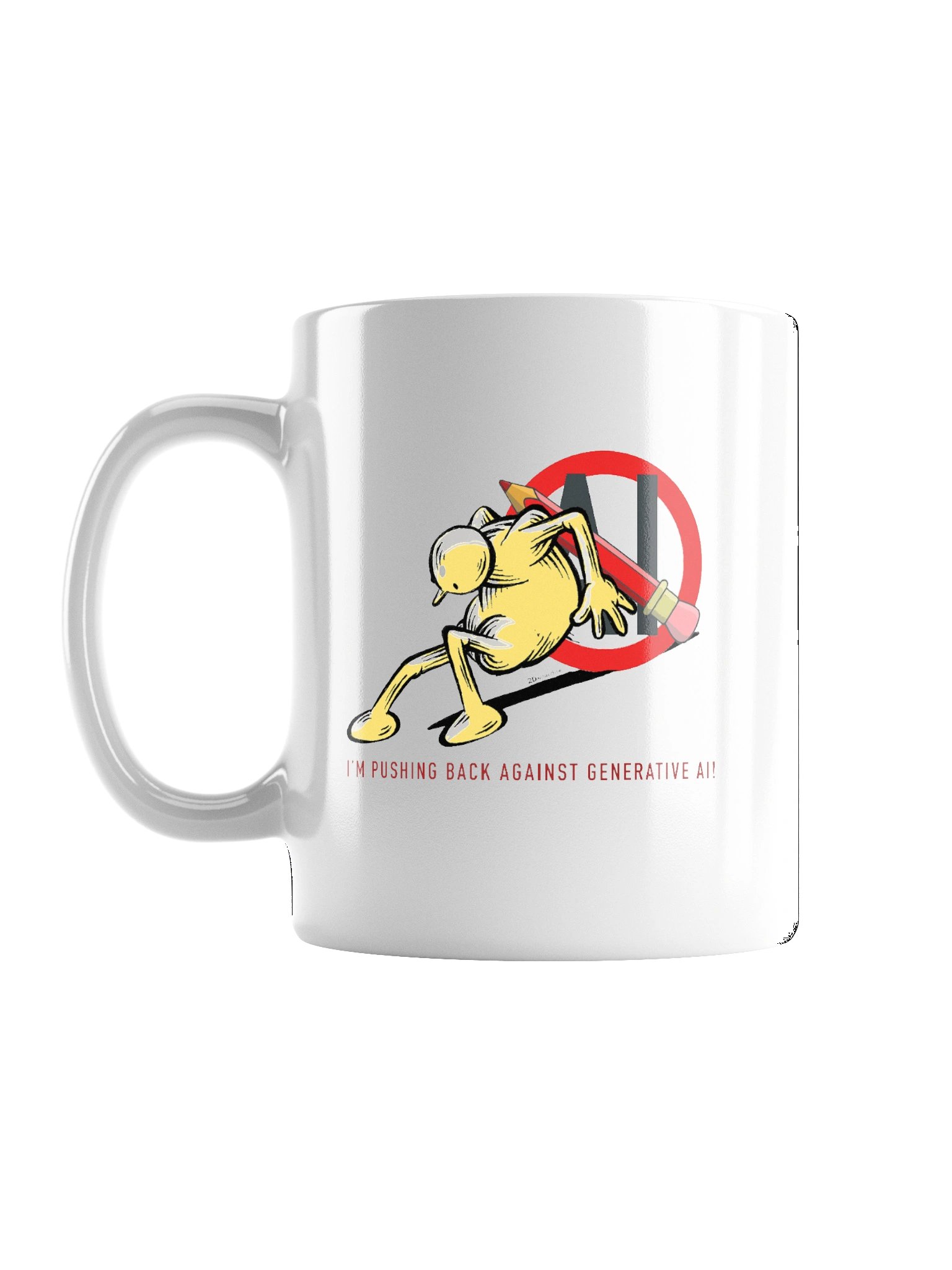'Push Back' mug. product image (2)