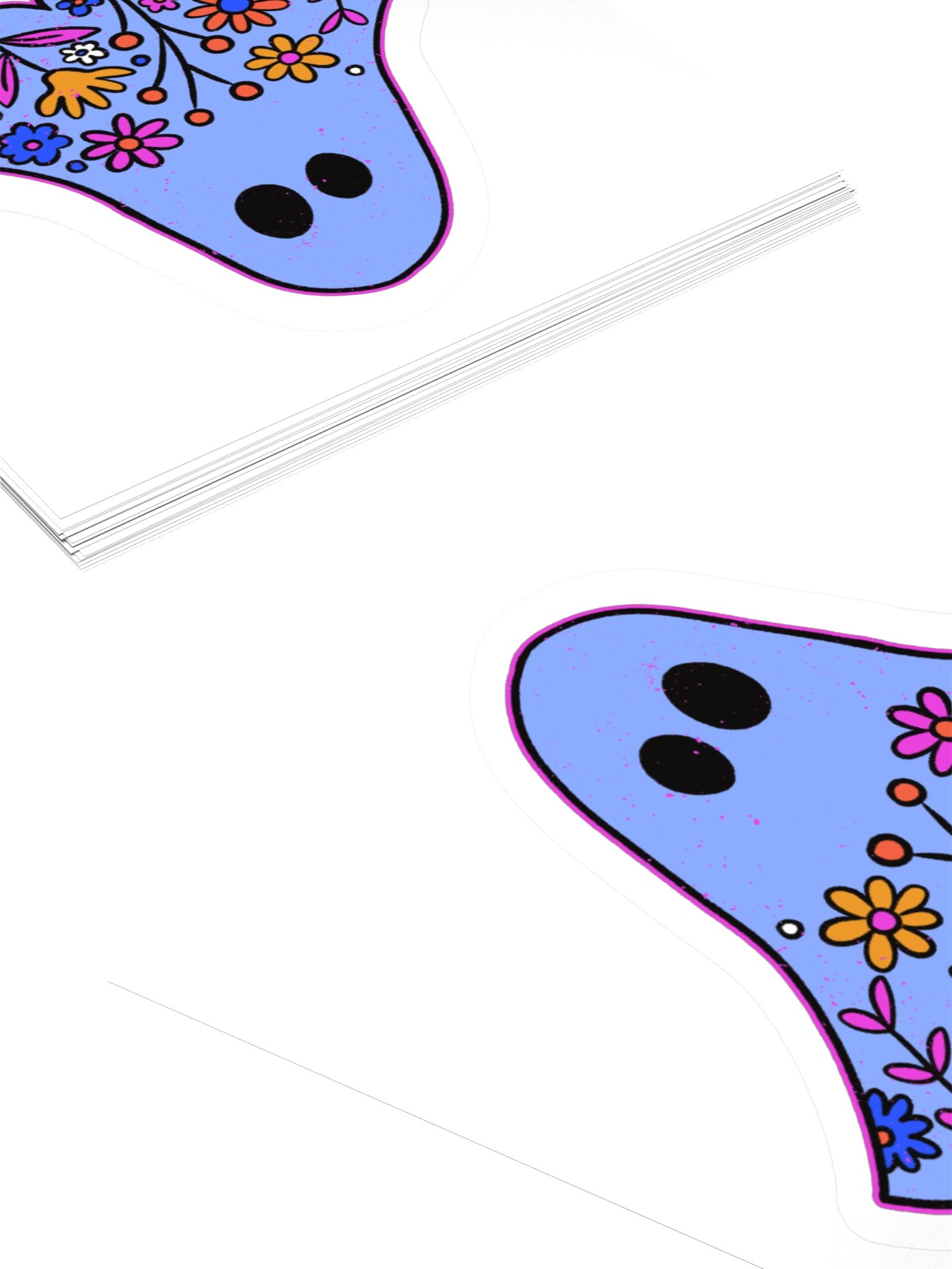Floral Ghost Kiss Cut Sticker product image (11)