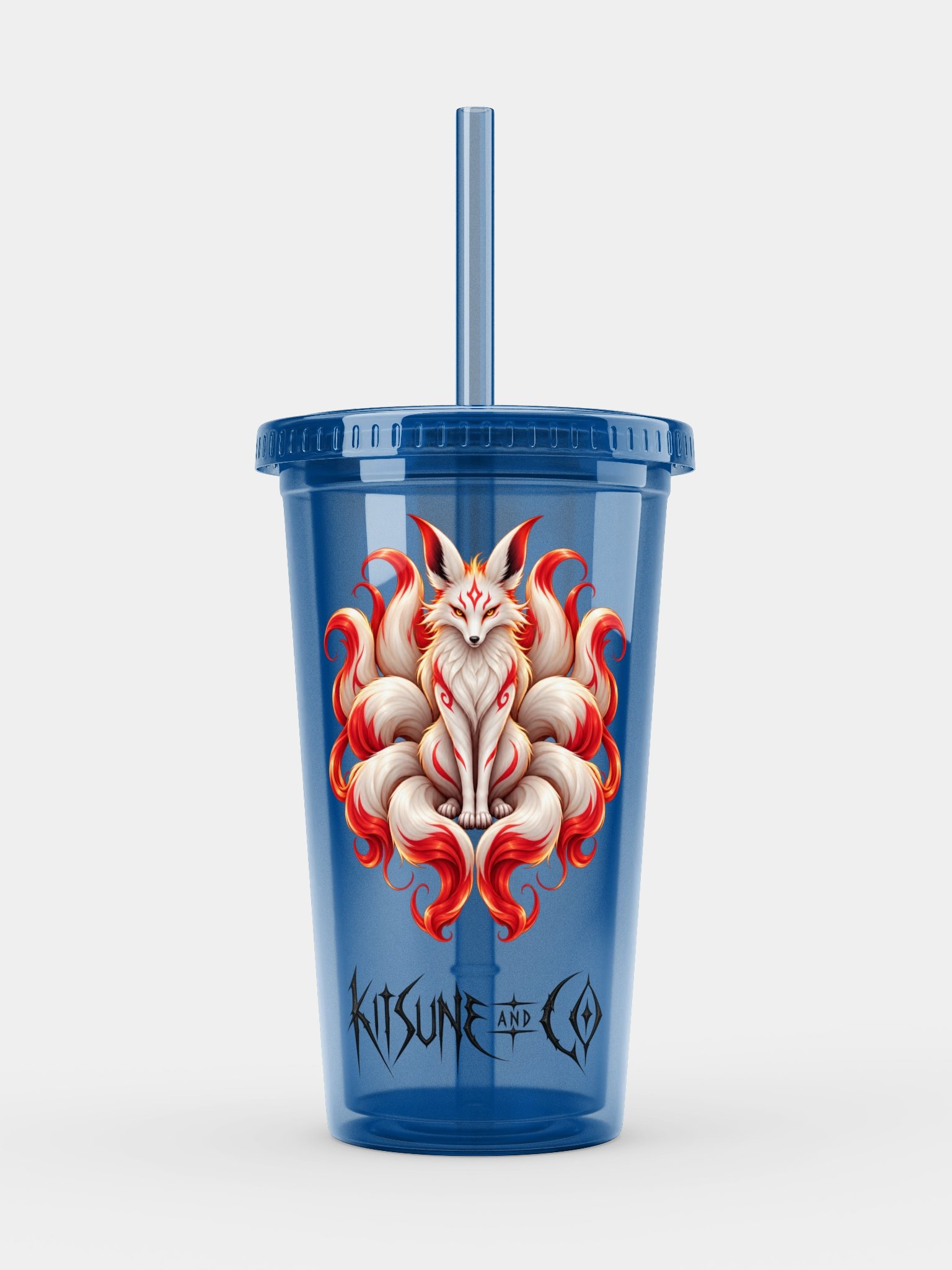 🦊 Kitsune & Co — Nine-Tailed Kitsune Double-Walled Drinking Cup product image (1)