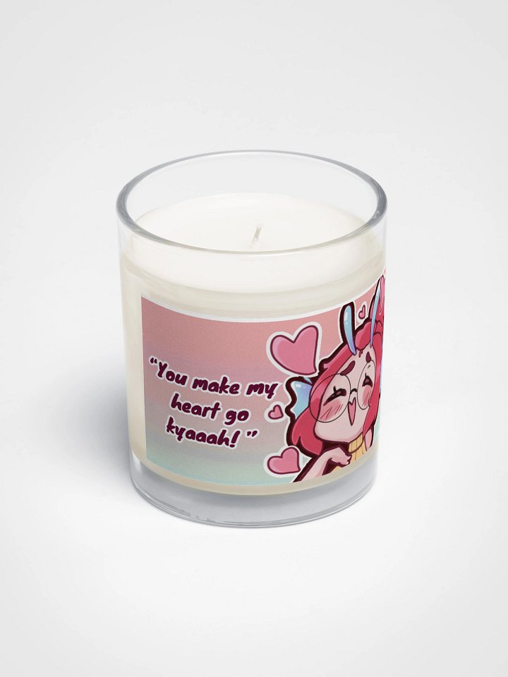 "you make my hear go kyaaah!" candle product image (2)