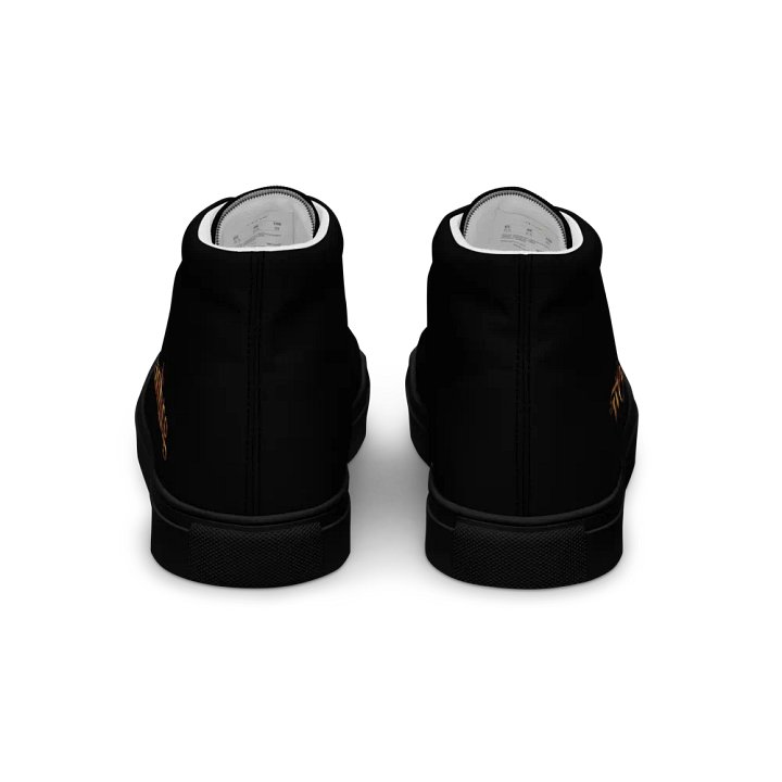 Weak Of Wanting Men's High Top Canvas Fire Logo Shoes product image (2)