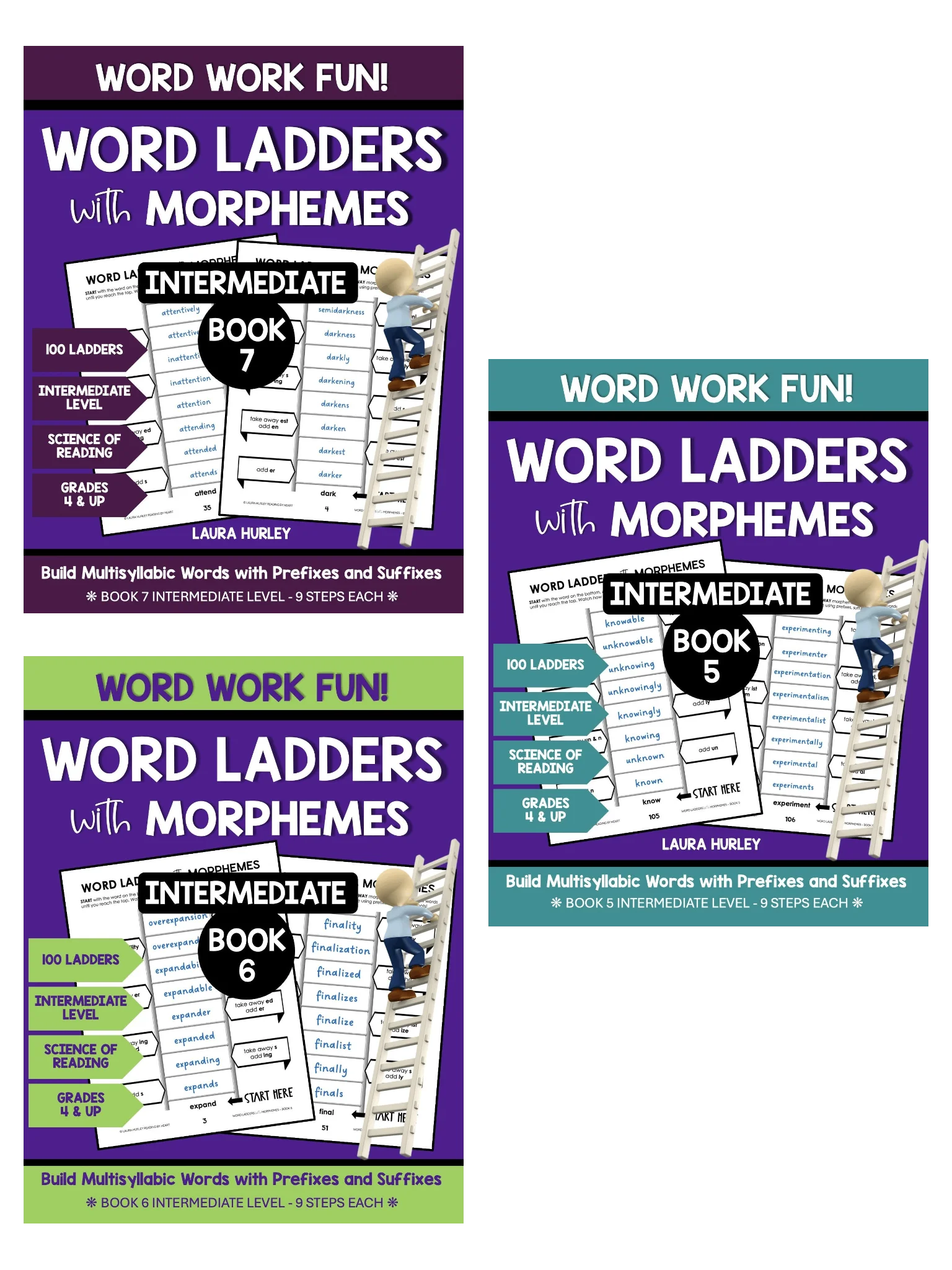 Word Ladders With Morphemes: Intermediate Bundle (5–8)  product image (2)