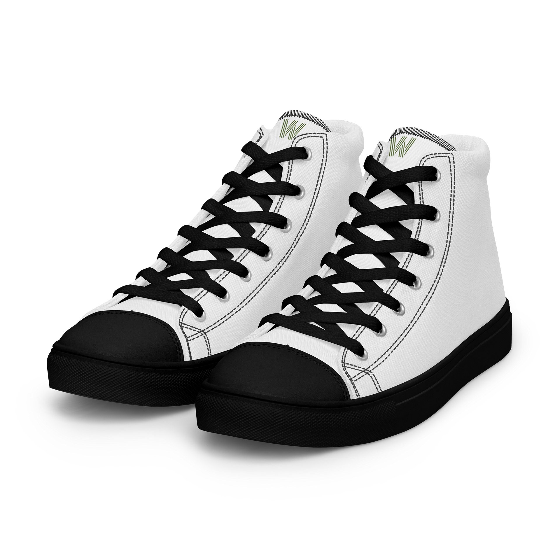 Olive Ribbon 'W' Women's High-Tops product image (3)