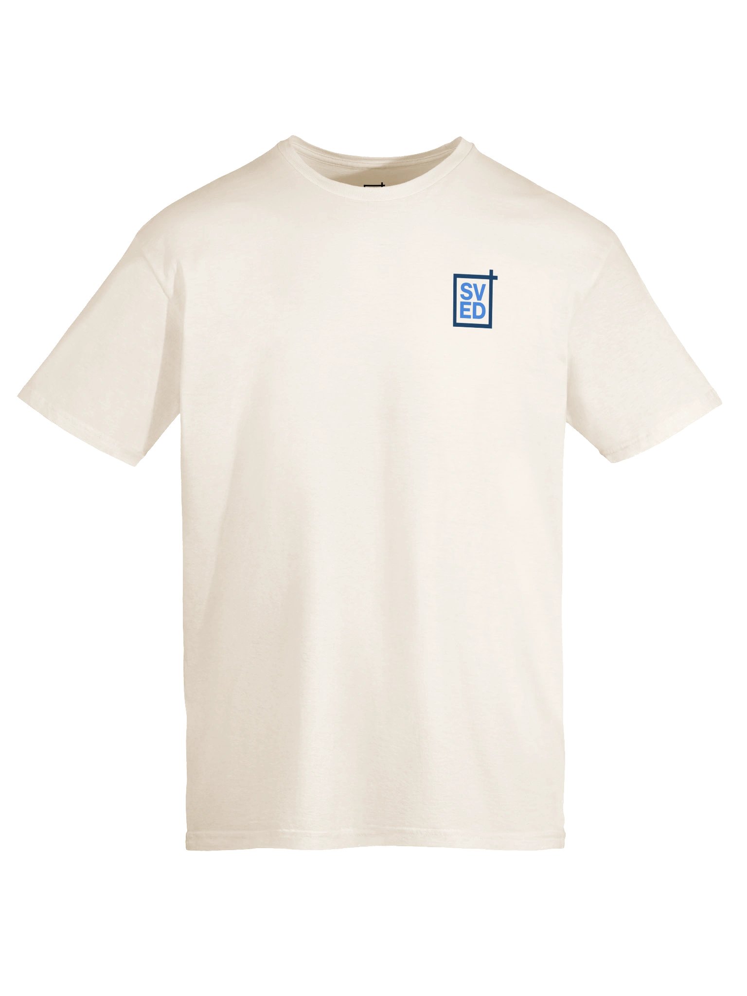 Minimal Logo Tee (White & Blue) product image (5)