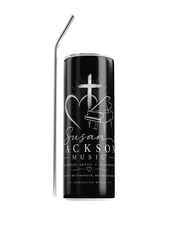Susan Jackson Music Tumbler — Piano & Cross product image (1)