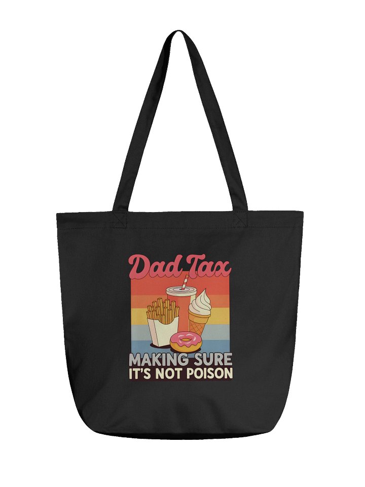 Funny Dad Tax Tote Bag – Retro Design Gift for Dads Who Love Snacks product image (1)