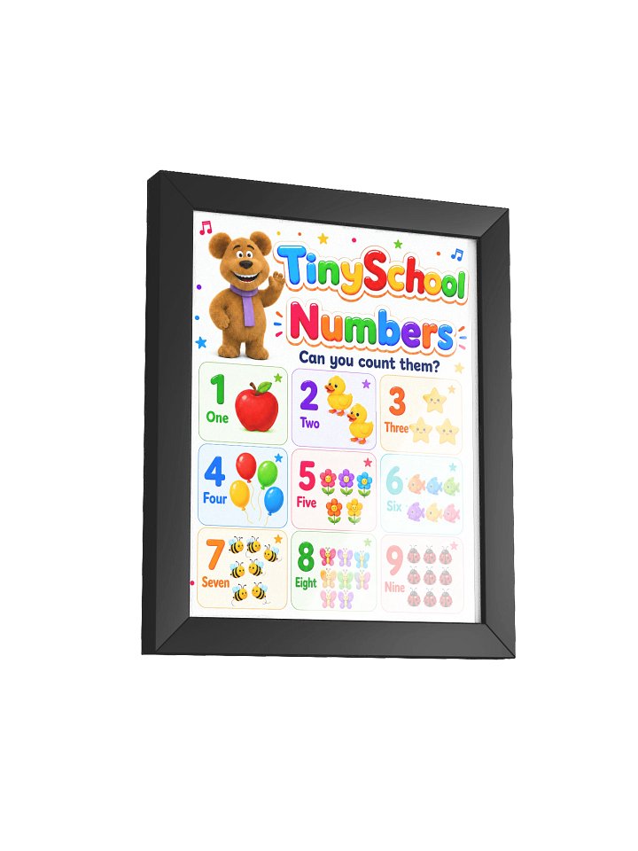 Count with Bear: Framed 1-9 Kids Counting Poster product image (16)