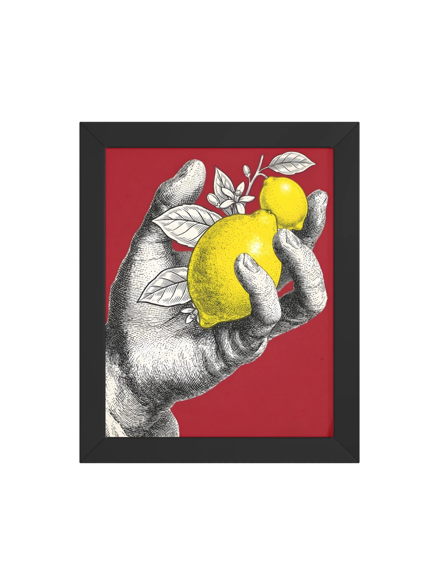 Lemon Hand Framed Pop Art Poster product image (25)
