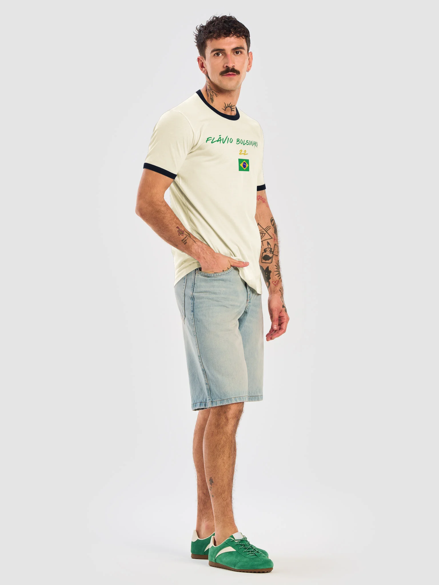 Flávio Bolsonaro 22 Clean T-Shirt product image (7)