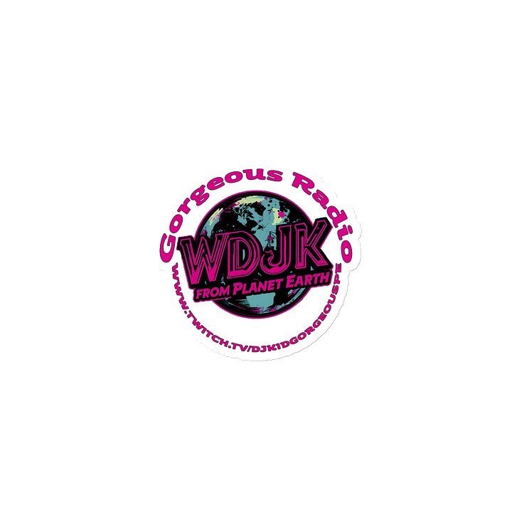 WDJK Gorgeous Radio logo/url magnet product image (1)
