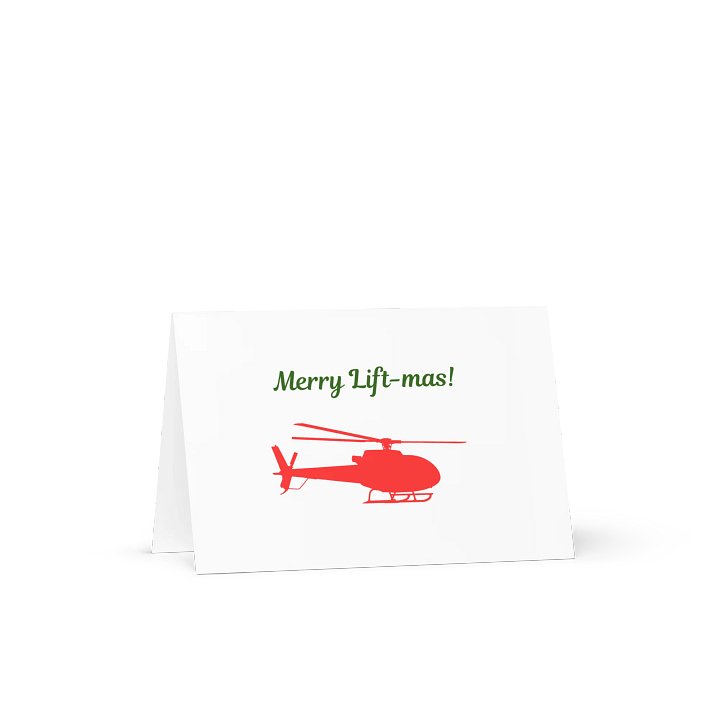Merry Lift-mas Card- Helicopter product image (1)