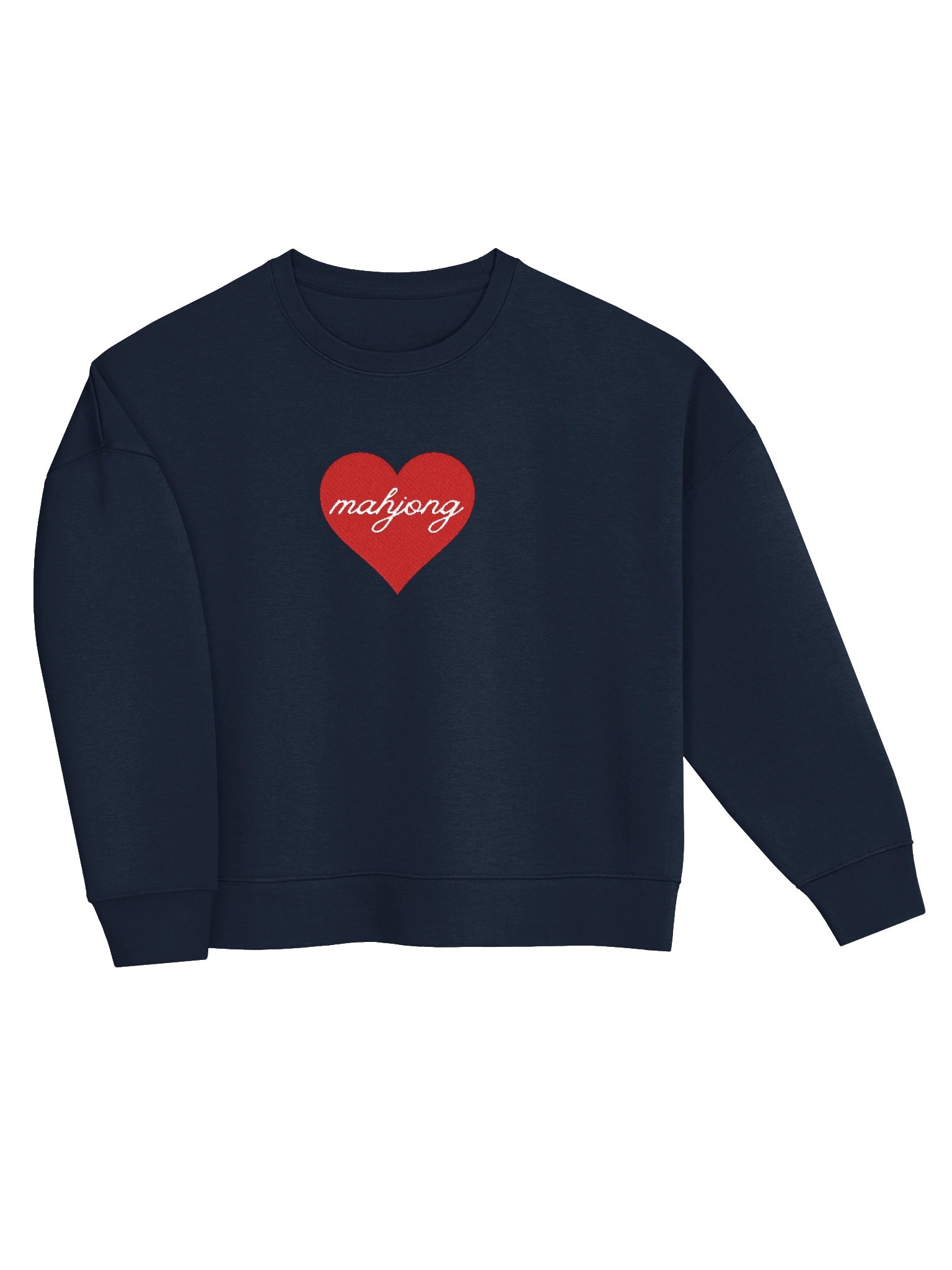 Mahjong Heart Crew Embroidered Sweatshirt product image (5)