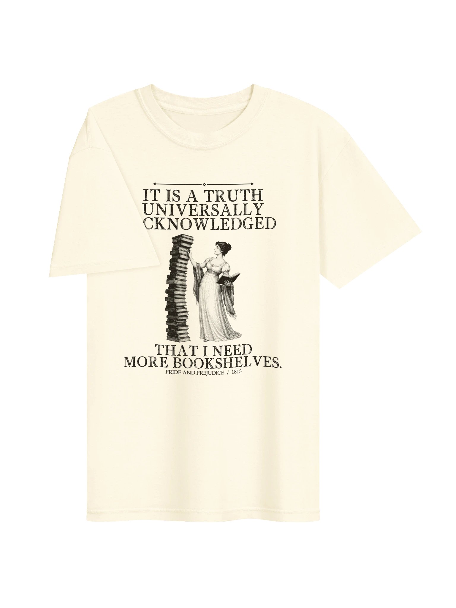 Truth More Bookshelves -- Pride and Prejudice Tee (Light) product image (9)