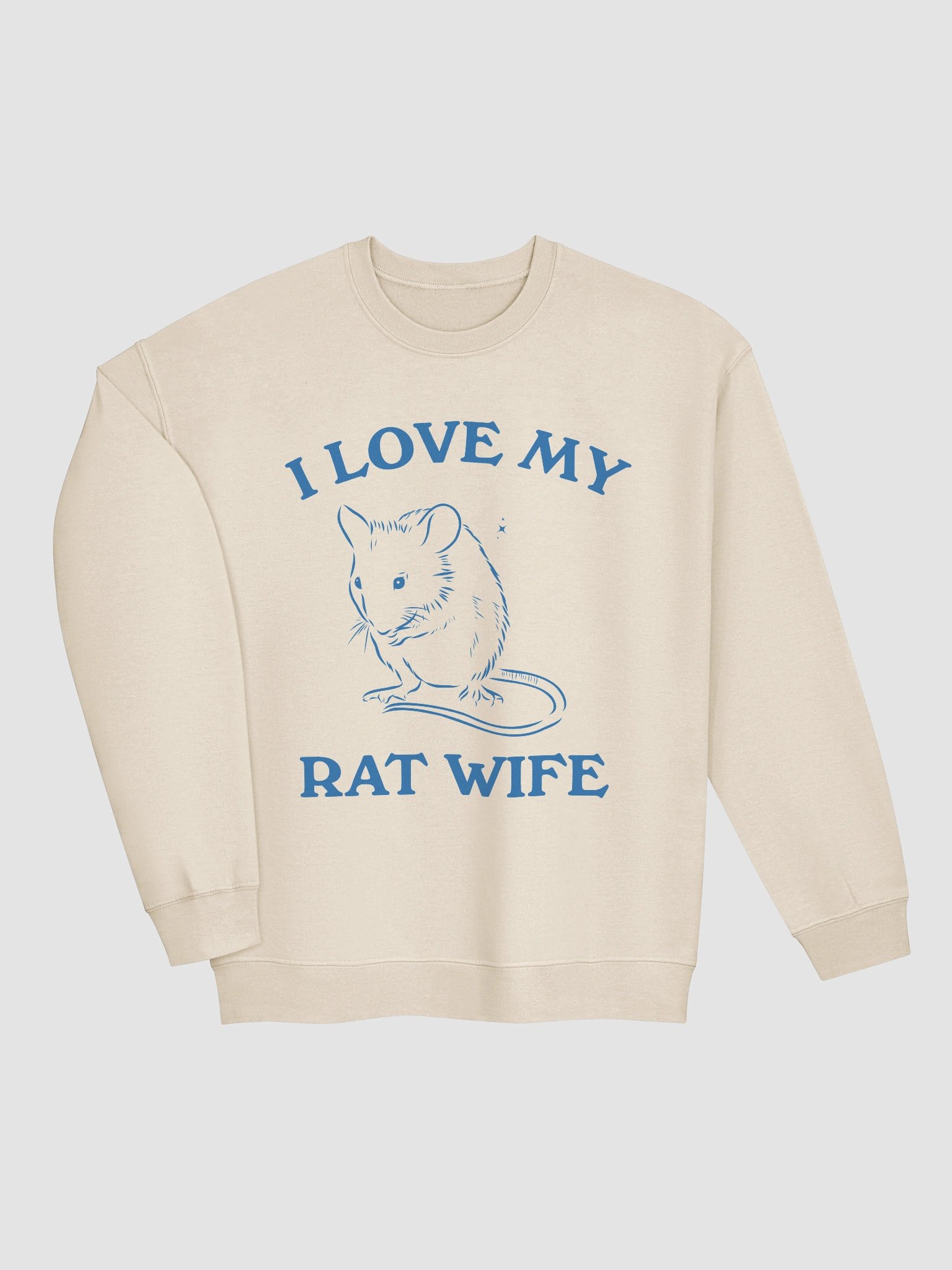 I love my rat wife Crewneck product image (3)