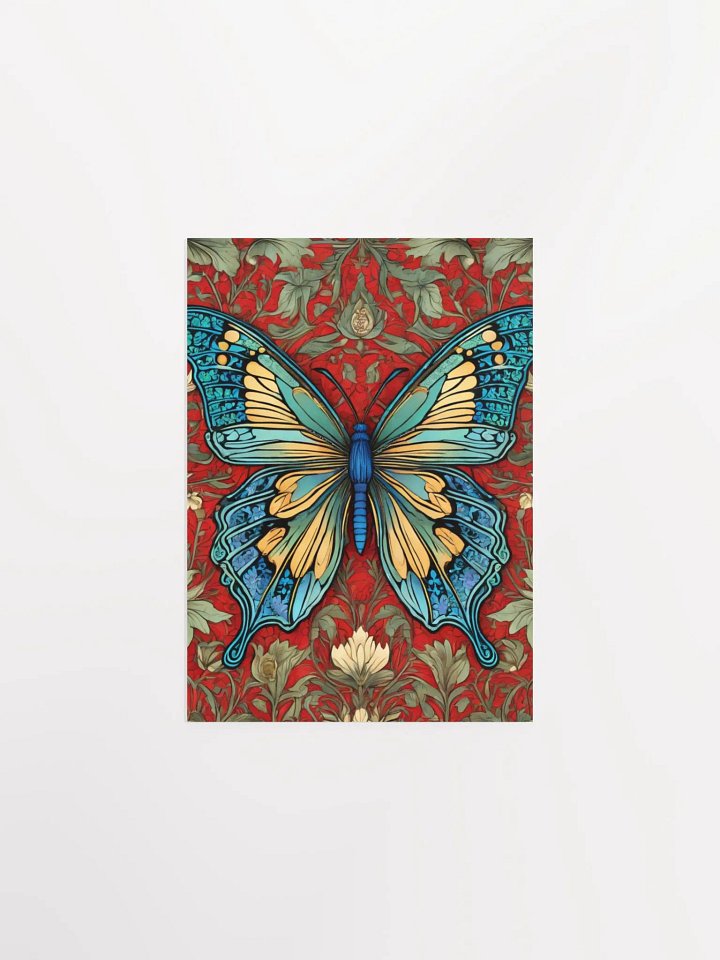 William Morris Inspired Butterfly Five Poster 5x7 inches product image (1)