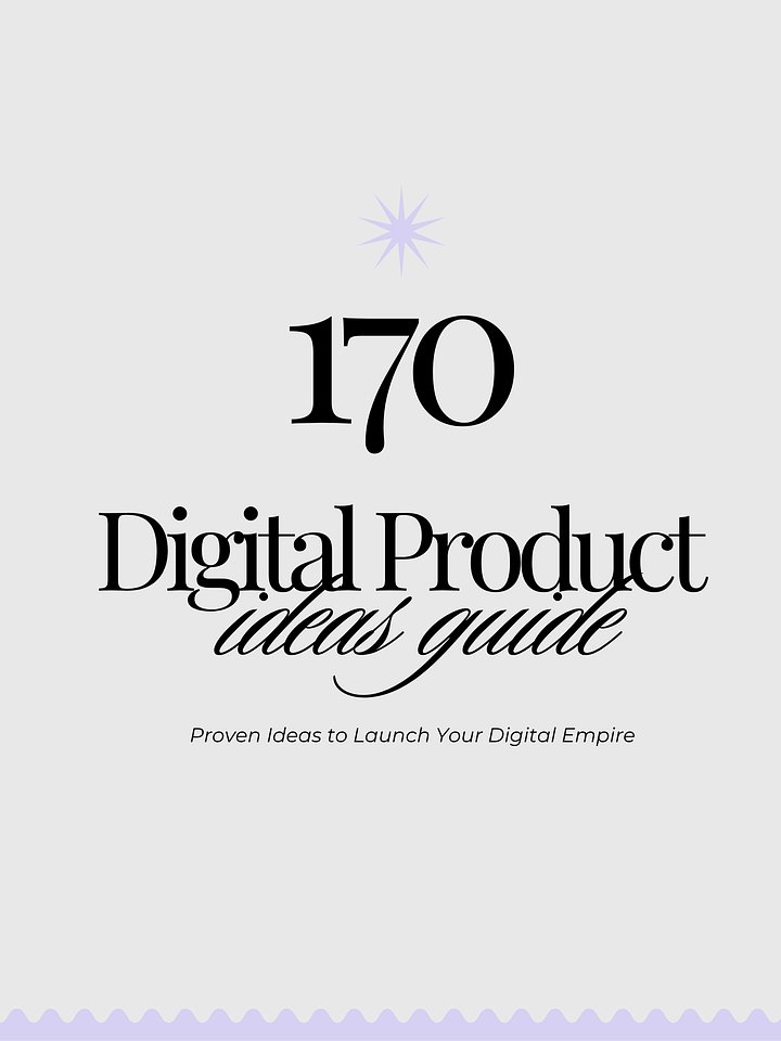 170 Digital Product Ideas product image (1)