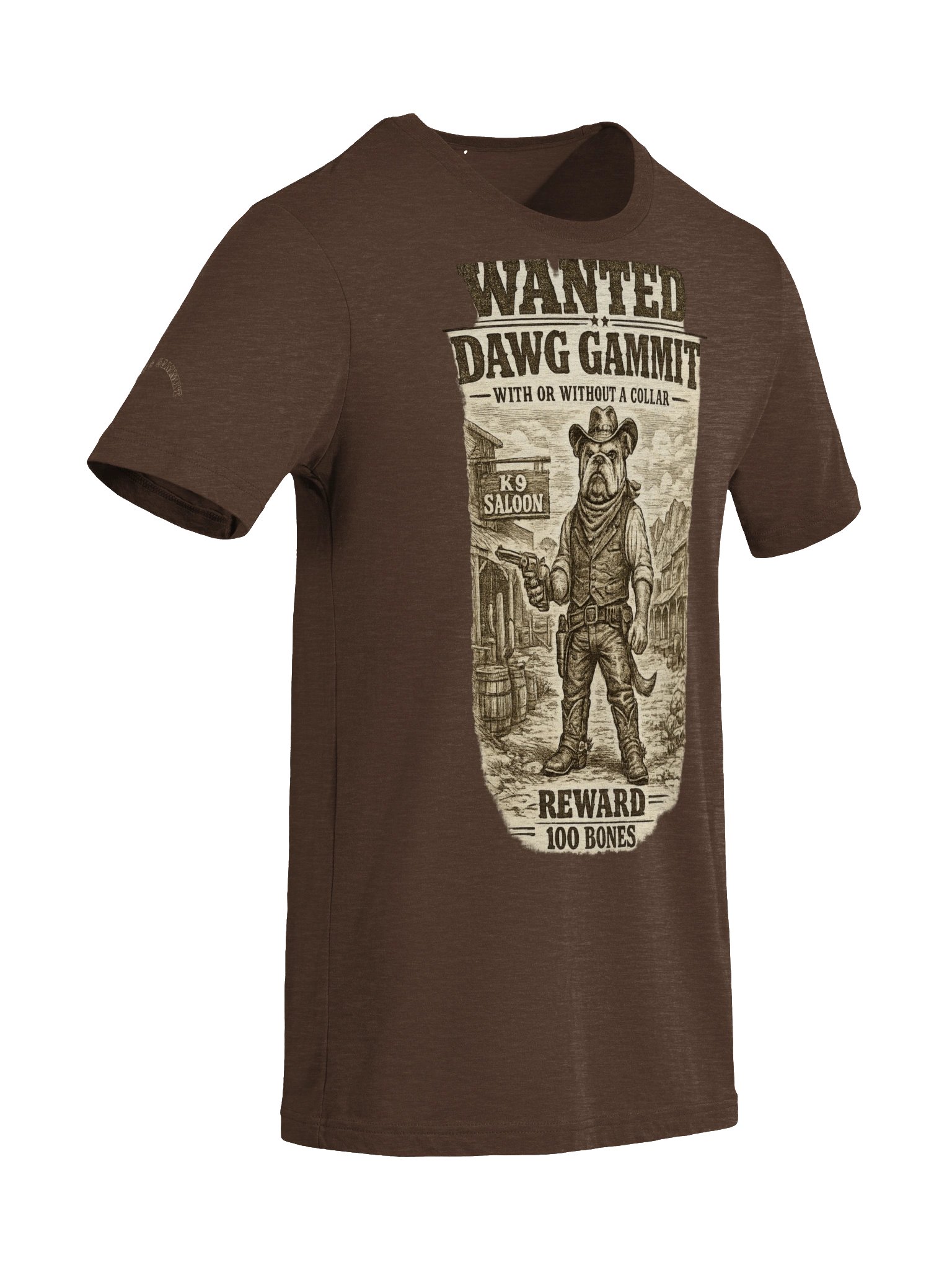 DAWG GAMMIT™ WANTED Bulldawg Triblend T-Shirt product image (12)