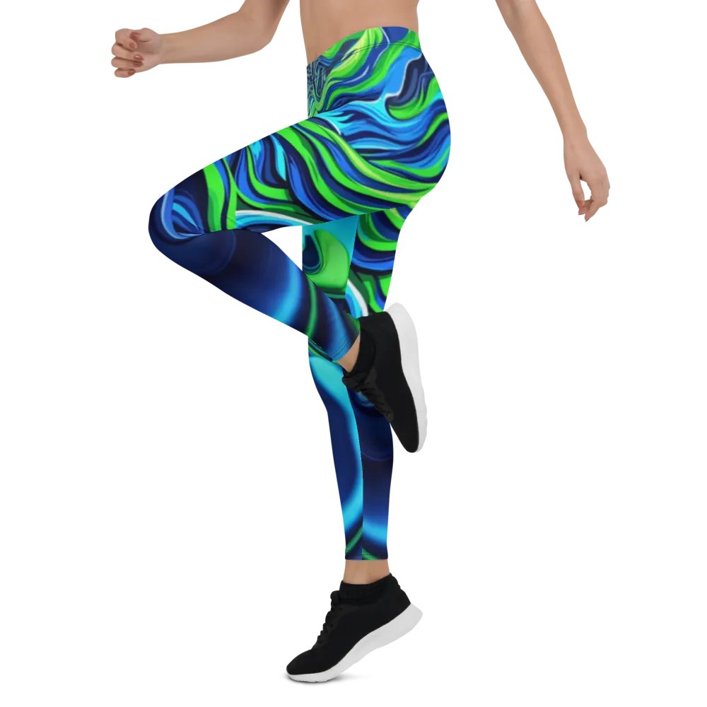 Aqua Swirl Allure Leggings product image (5)