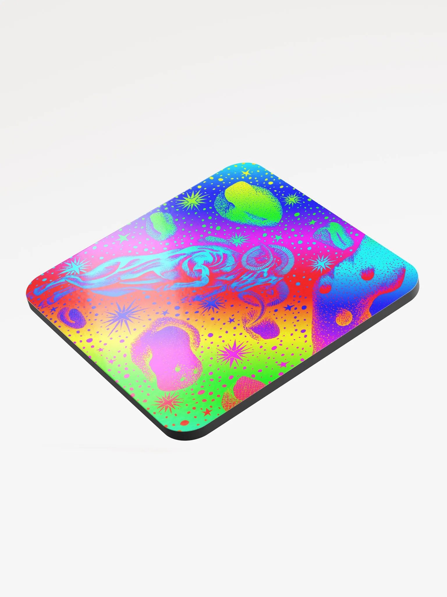 Limited edition Full Rainbow Aries Zodiac coaster product image (3)
