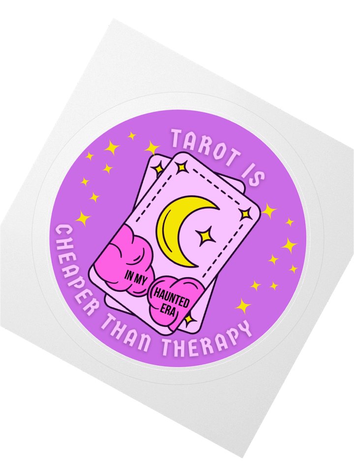 'Tarot Is Cheaper Than Therapy' Sticker product image (2)
