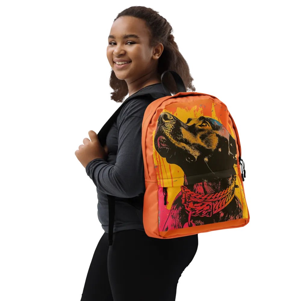 Black Labrador All-Over Print Backpack product image (6)