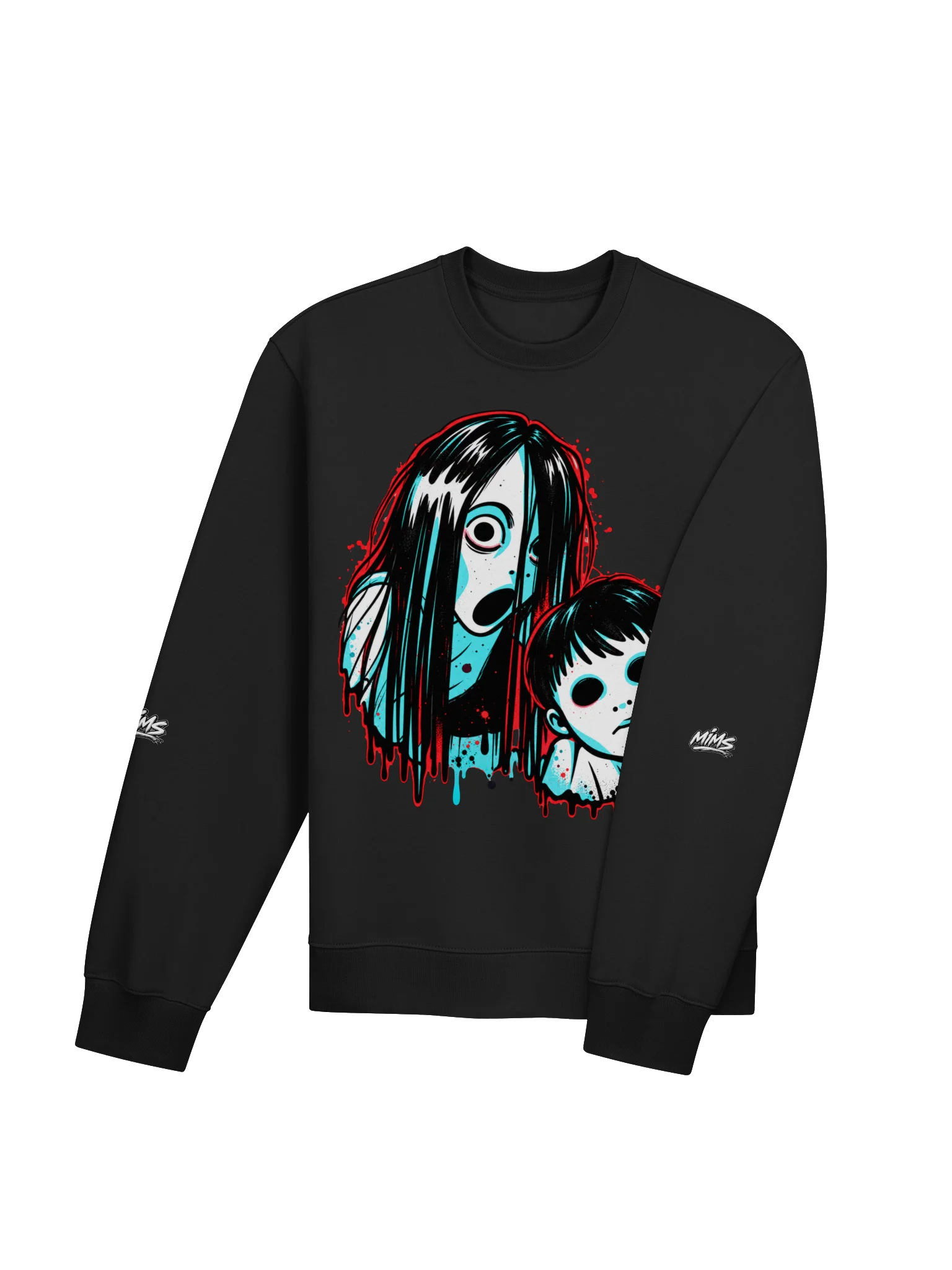 Cyan Horror Oversized Sweatshirt product image (11)