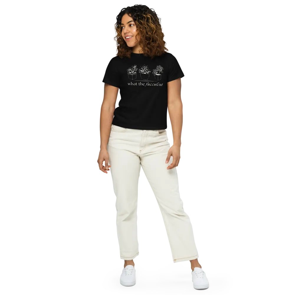 what the fucculent women's high waist tee product image (7)