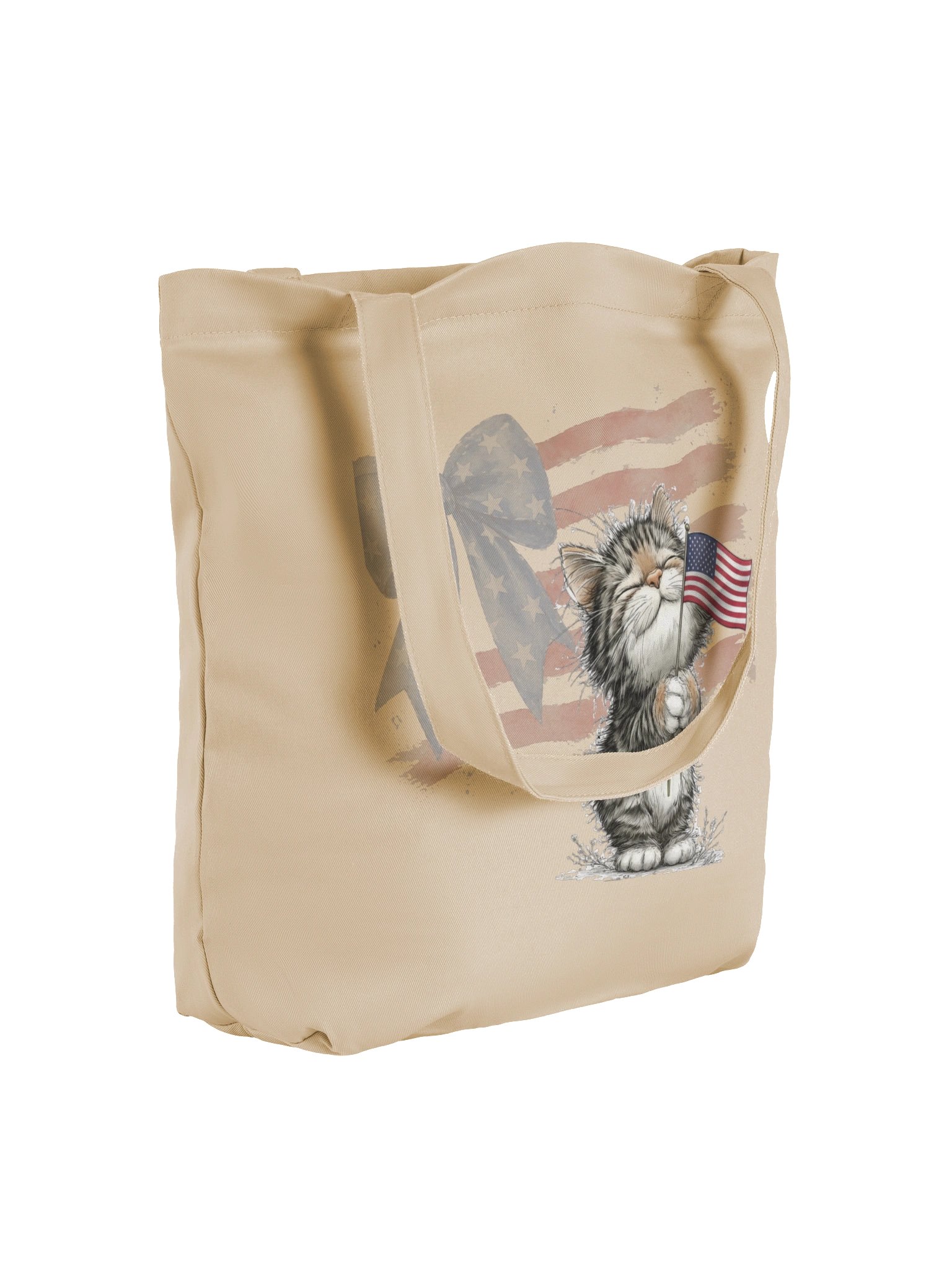 Patriotic Kitten Tote Bag product image (4)