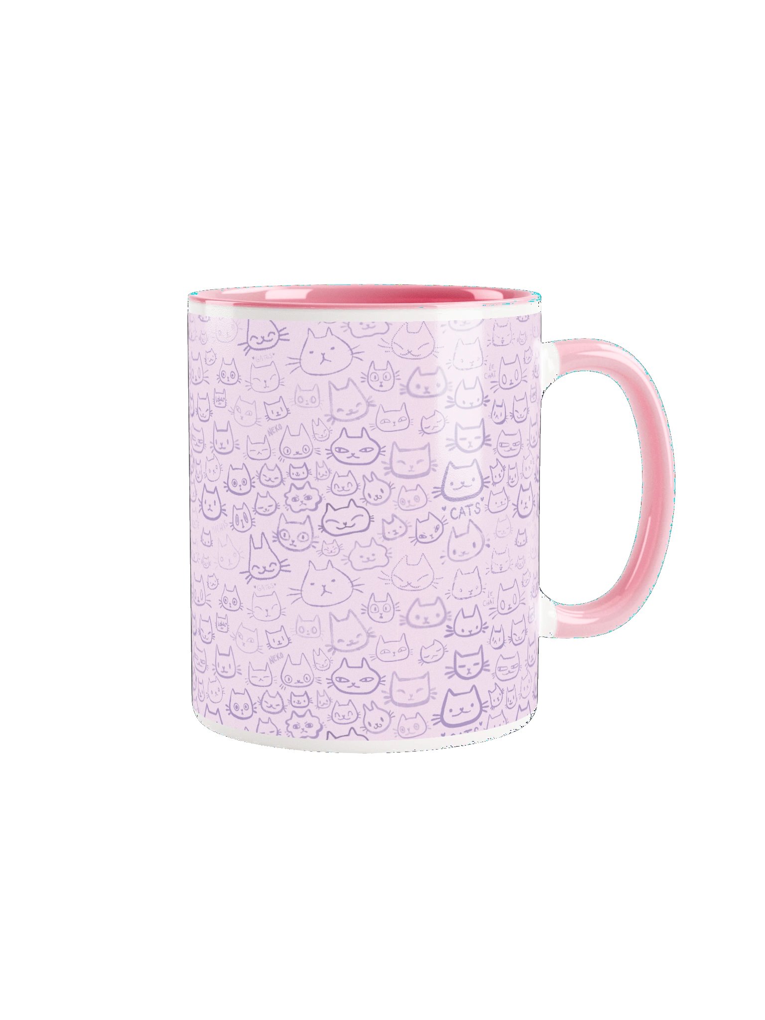Many Cat Faces Ceramic Mug product image (1)