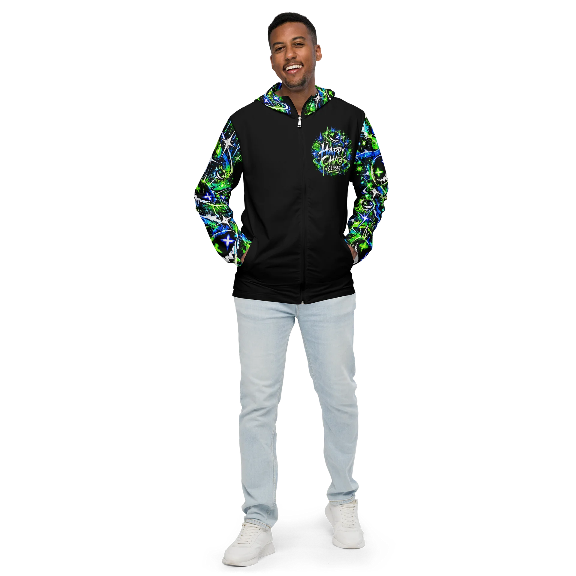 Neon Graffiti Windbreaker product image (1)