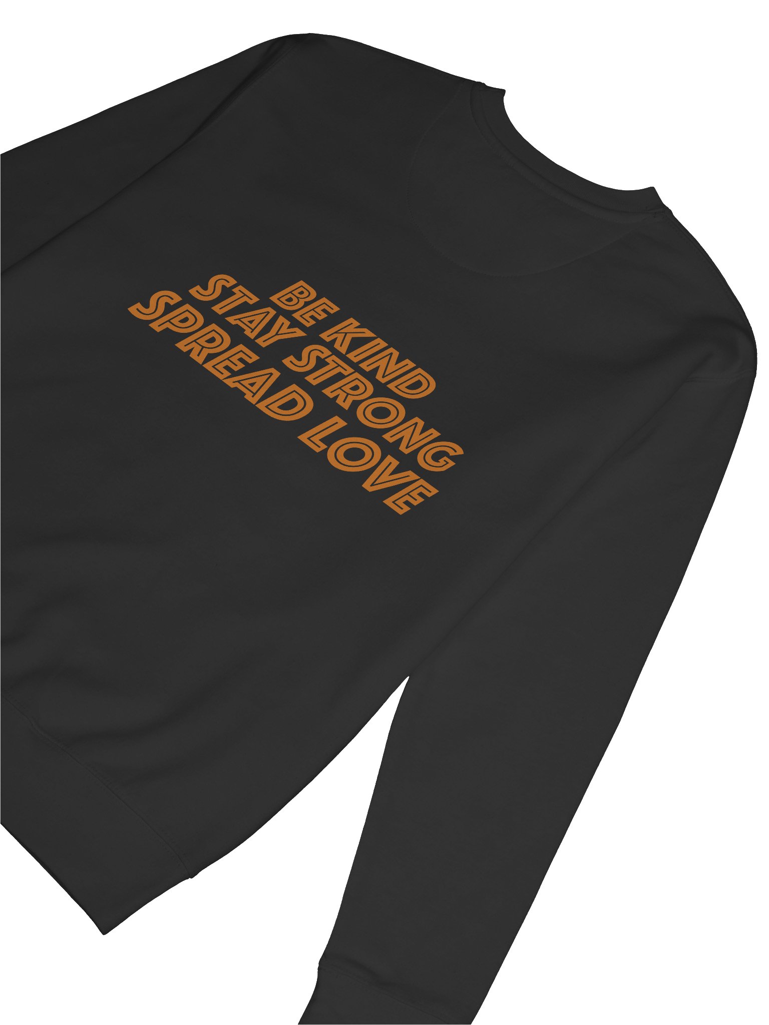 Bold Orange Letter Printed Premium Sweatshirt product image (36)
