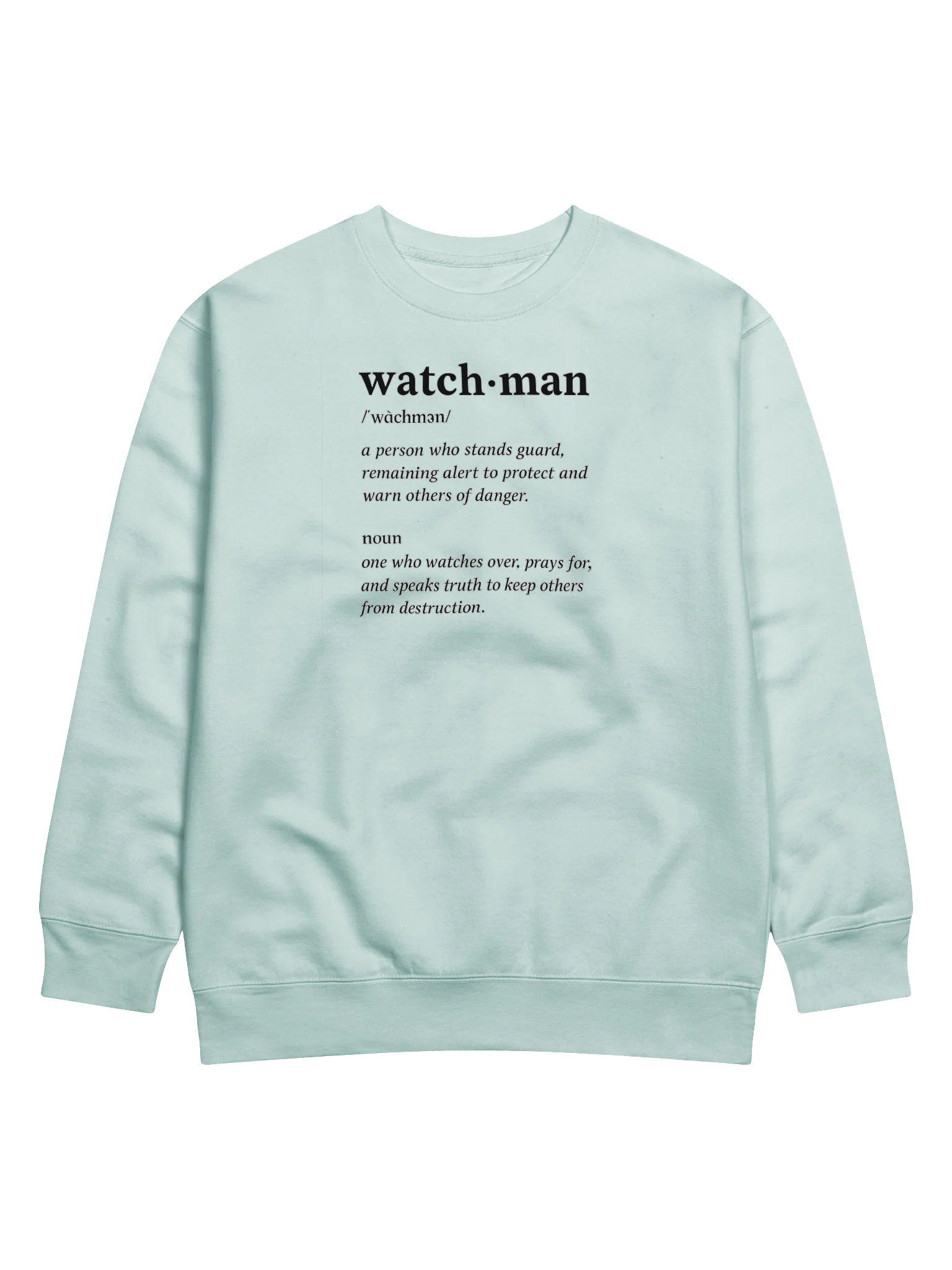 Watchman Sweatshirt | Ezekiel 33:7 | Stand Alert. Pray Boldly. Speak Truth. product image (1)